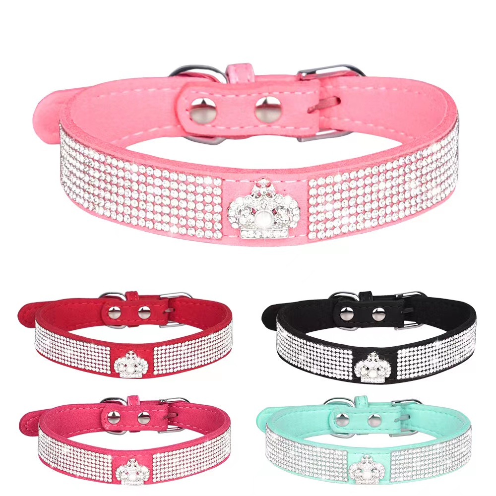 Rhinestone pet collar