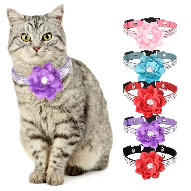 Rhinestone pet collar